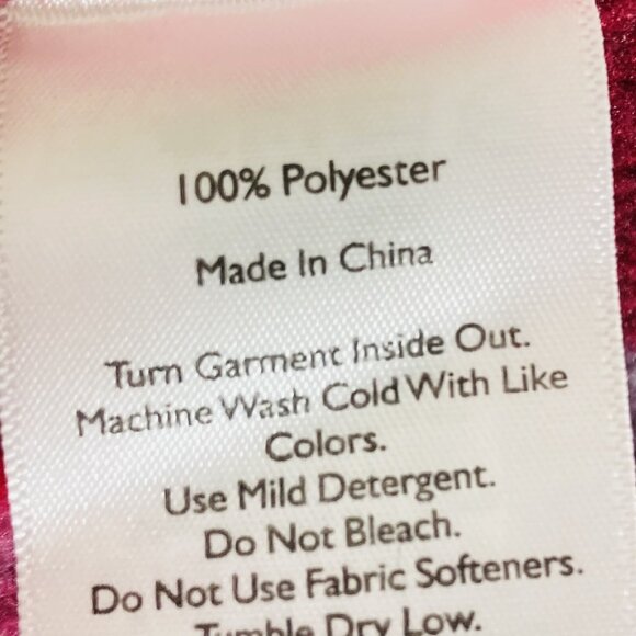 Eddie Bauer Women's Fleece Pullover Sweatshirt Sz Small Red Plaid Mock Neck NWOT - Picture 8 of 8